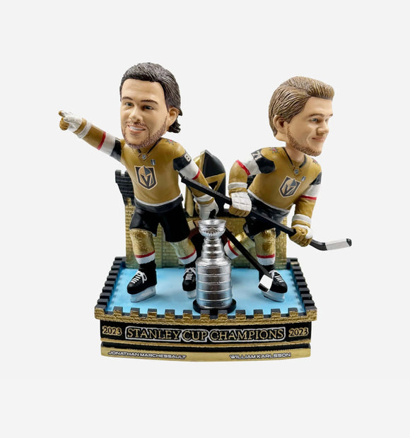 **Limited Edition** Vegas Golden Knights 2023 Stanley Cup Champions “Fortress Defenders” Dual Bobblehead
