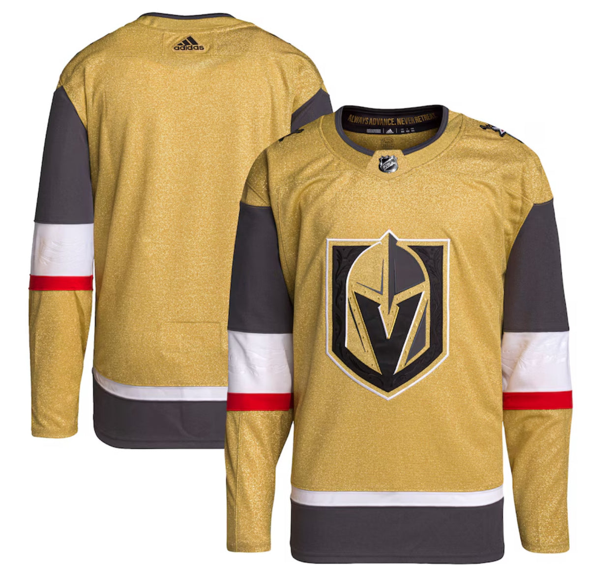 New Las Vegas Golden Knights Adidas Climalite Authentic Pro Jersey, Size good 54 (XL)