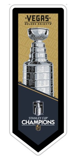 Vegas Golden Knights Stanley Cup Champions LED Pennant Wall Sign