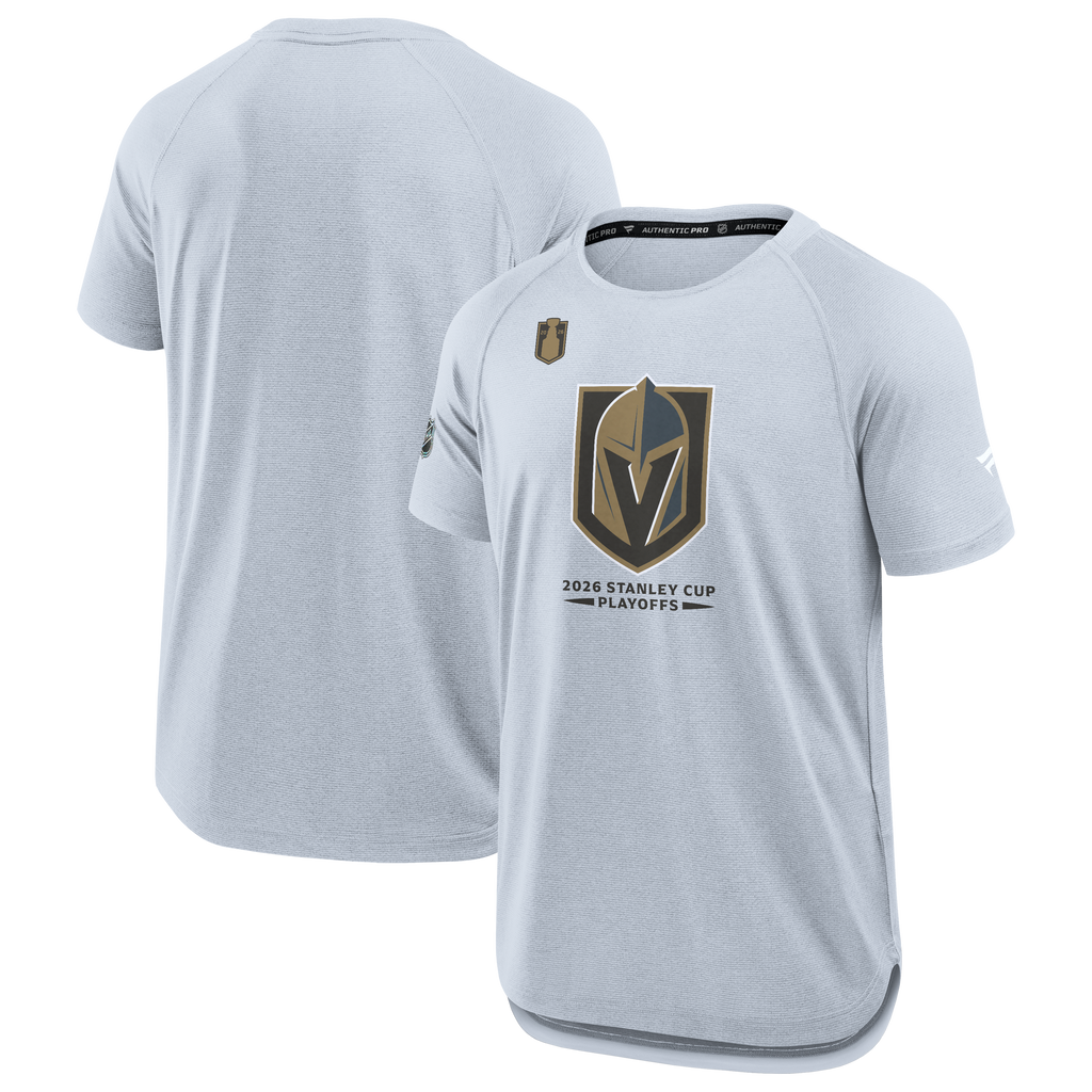 Vegas Golden Knights Fanatics 2026 Stanley Cup Playoffs Authentic Pro Rink Performance T-Shirt - Gray