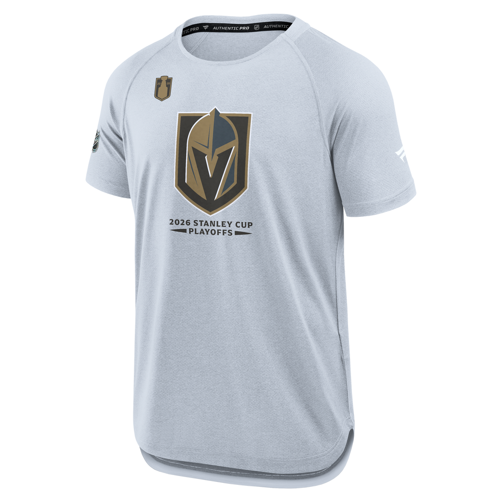 Vegas Golden Knights Fanatics 2026 Stanley Cup Playoffs Authentic Pro Rink Performance T-Shirt - Gray
