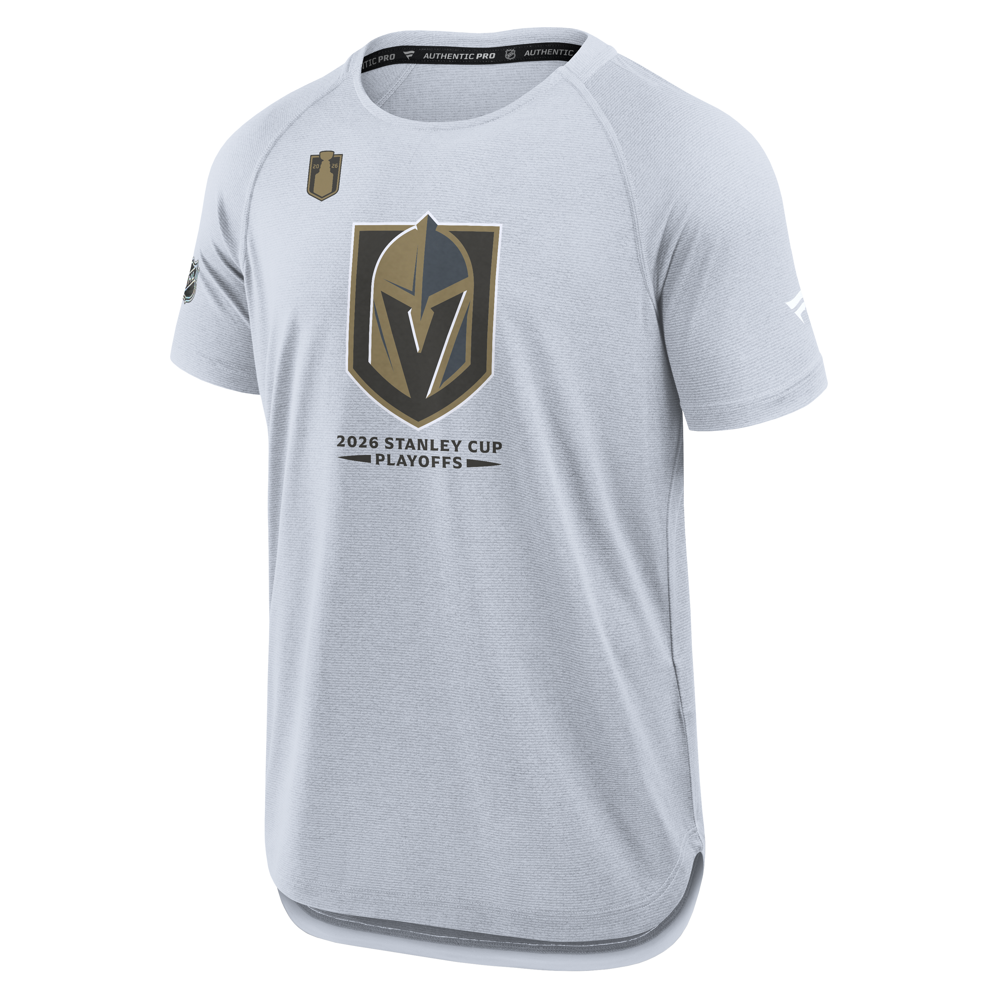 Vegas Golden Knights Fanatics 2026 Stanley Cup Playoffs Authentic Pro Rink Performance T-Shirt - Gray