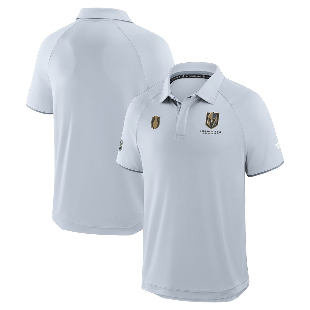 Vegas Golden Knights Fanatics 2026 Stanley Cup Playoffs Authentic Pro Polo - Gray