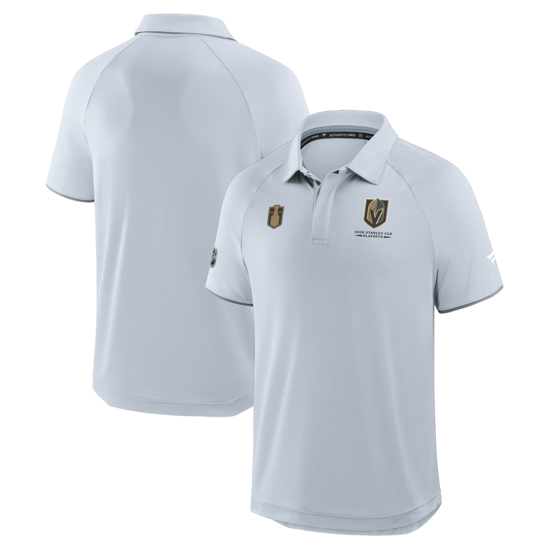 Vegas Golden Knights Fanatics 2026 Stanley Cup Playoffs Authentic Pro Polo - Gray