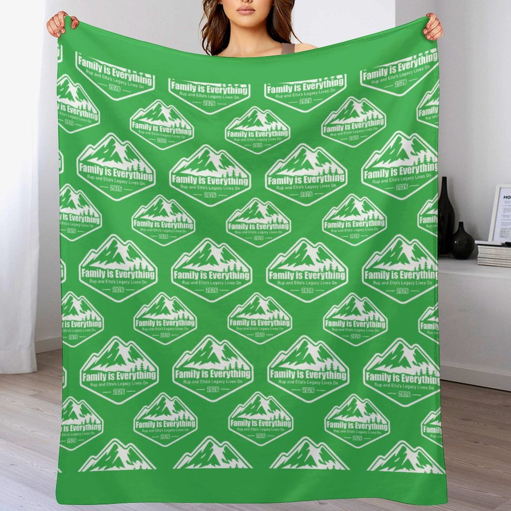 Family Reunion Flannel Blanket (One-sided Printing)-50"×60"