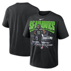 Jaxon Smith-Njigba Seattle Seahawks Nike Player Graphic Oversized Max90 T-Shirt - Black