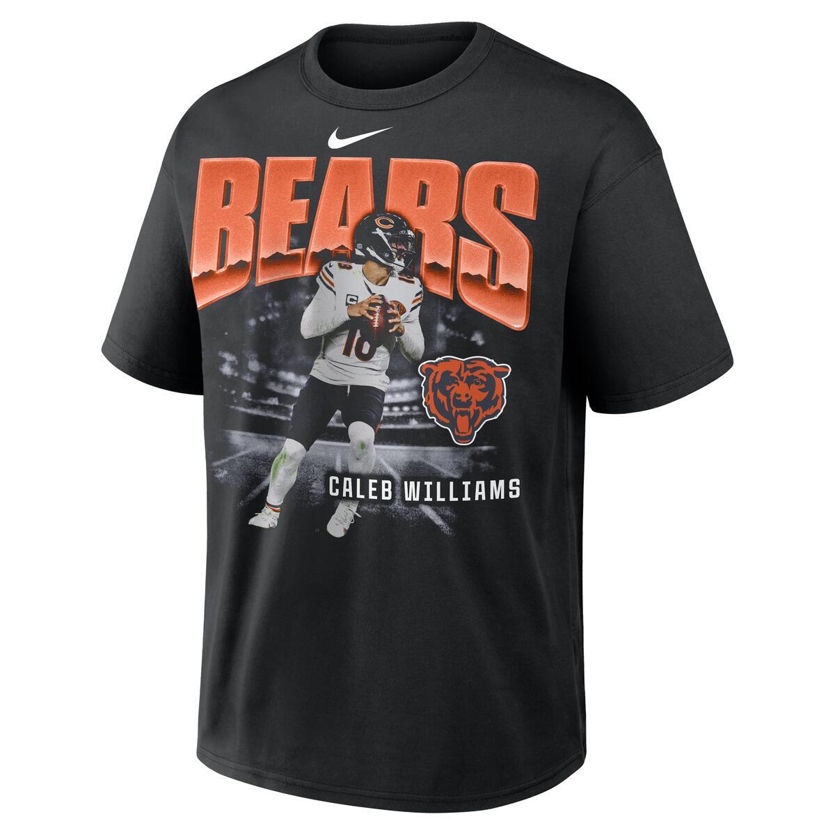 Caleb Williams Chicago Bears Nike Player Graphic Oversized Max90 T-Shirt - Black