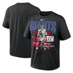Jaxson Dart New York Giants Nike Player Graphic Oversized Max90 T-Shirt - Black
