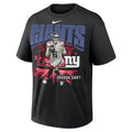Jaxson Dart New York Giants Nike Player Graphic Oversized Max90 T-Shirt - Black
