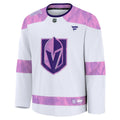 Vegas Golden Knights Fanatics 2024 Hockey Fights Cancer Practice Jersey - White