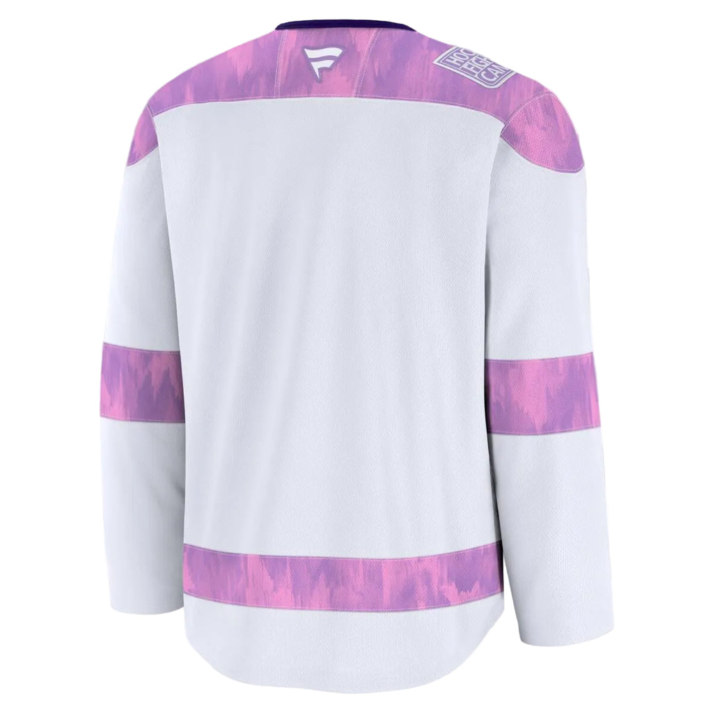 Vegas Golden Knights Fanatics 2024 Hockey Fights Cancer Practice Jersey - White