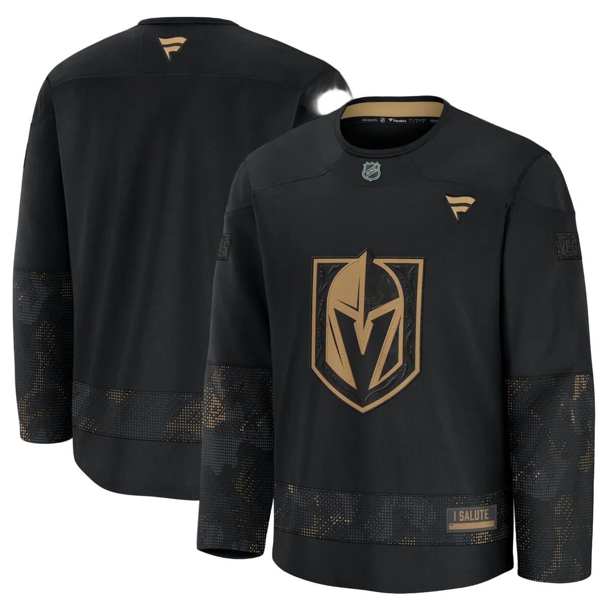 Vegas Golden Knights Fanatics 2024 Military Appreciation Practice Jersey - Black