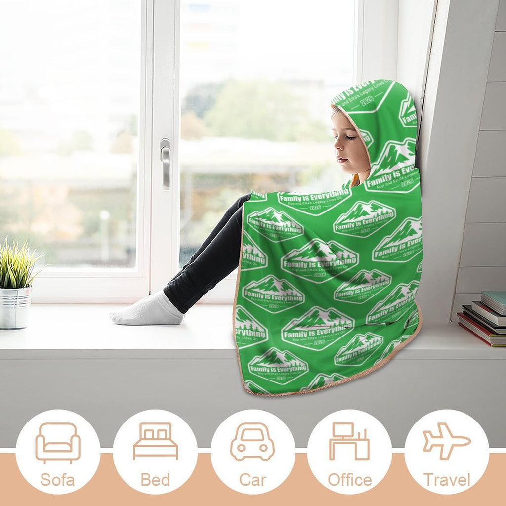 Family Reunion Hooded Blanket Wrap Hooded Blanket-50"x60"/ 130x150cm