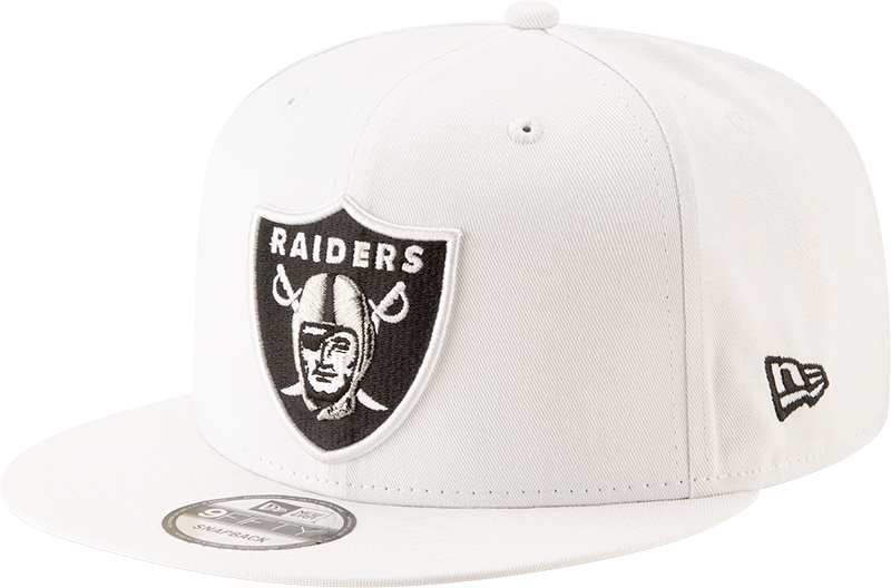 Las Vegas Raiders NFL New Era Men's 9Fifty White Snapback Hat