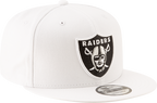 Las Vegas Raiders NFL New Era Men's 9Fifty White Snapback Hat