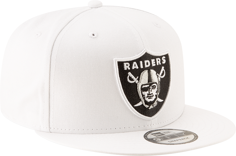 Las Vegas Raiders NFL New Era Men's 9Fifty White Snapback Hat