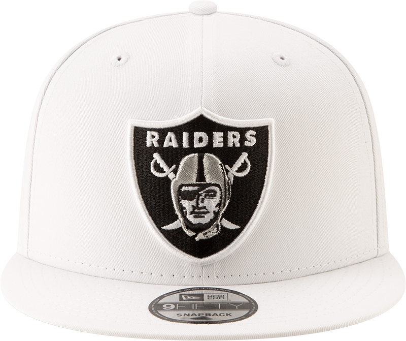 Las Vegas Raiders NFL New Era Men's 9Fifty White Snapback Hat