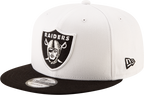 Las Vegas Raiders NFL New Era Men's 9Fifty 2 Tone White/Black Snapback Hat