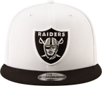 Las Vegas Raiders NFL New Era Men's 9Fifty 2 Tone White/Black Snapback Hat