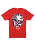 2026 Men's New Era Team USA World Baseball Classic Red T Shirt