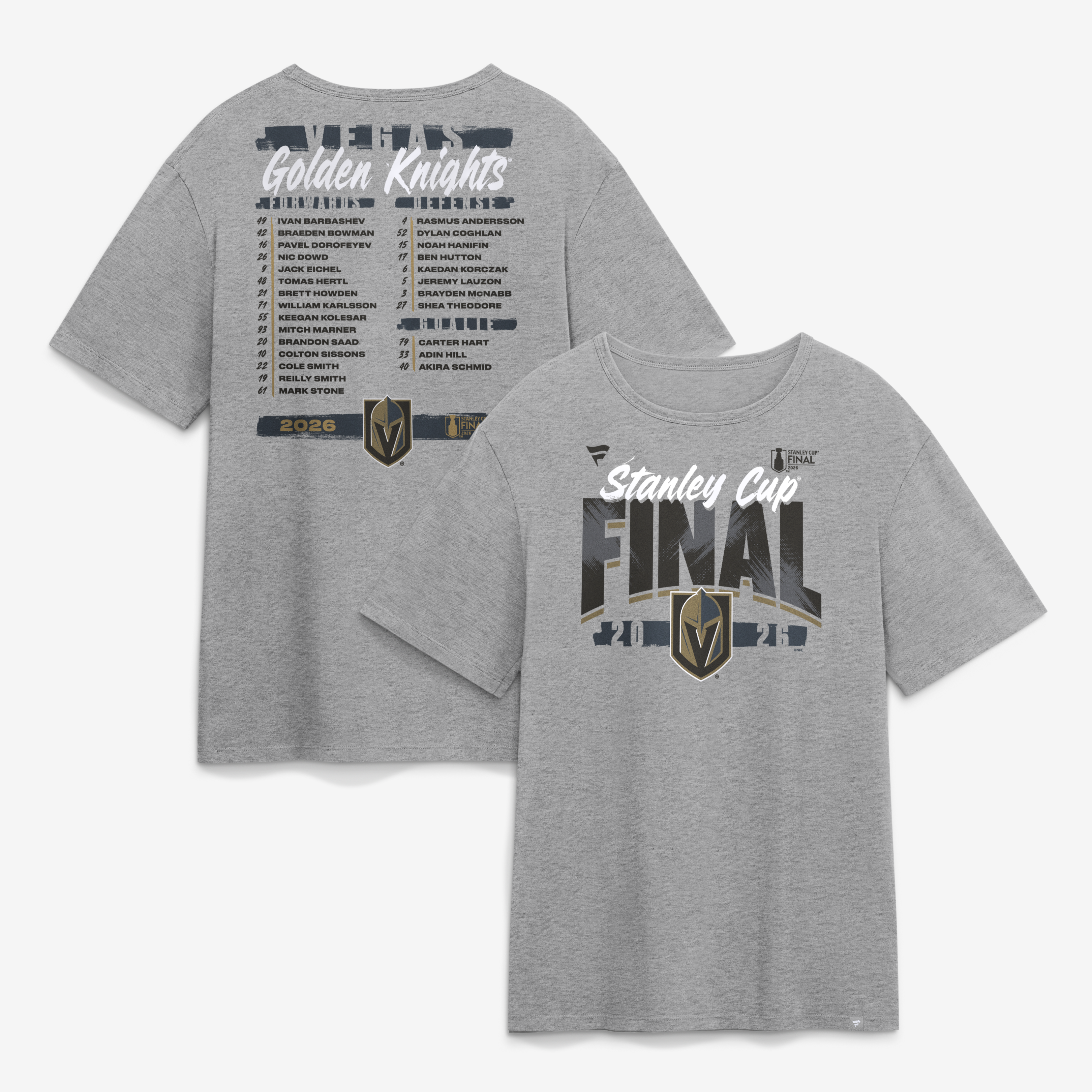Vegas Golden Knights 2026 Stanley Cup Final Roster T