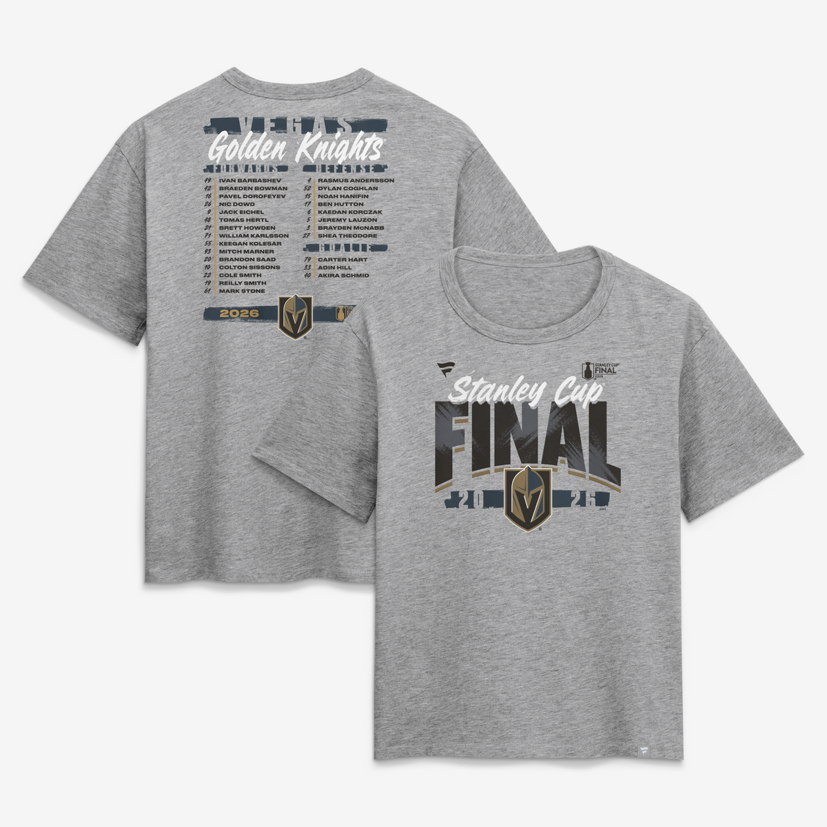 Vegas Golden Knights Women NHL Stanley Cup Final 2026 Roster T