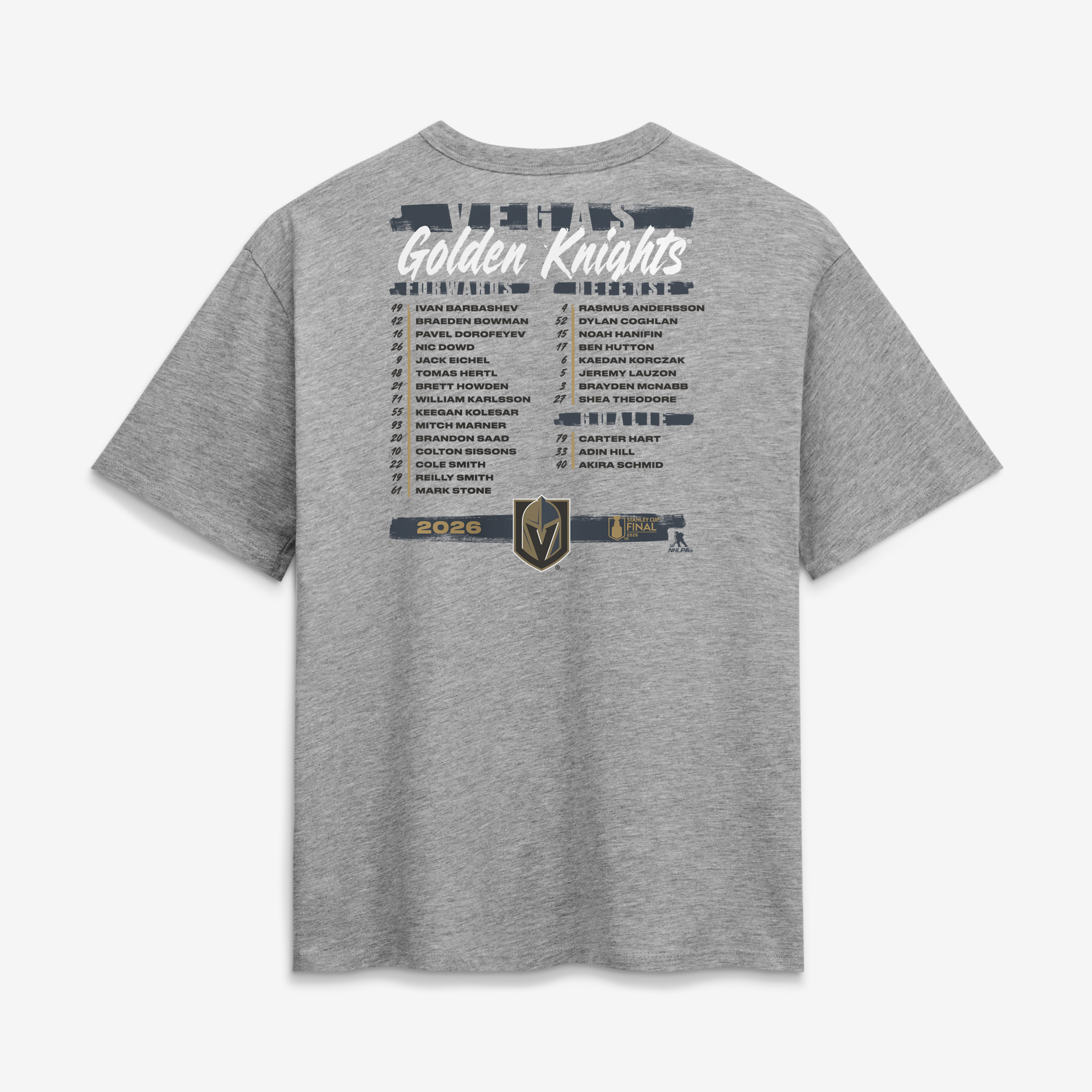 Vegas Golden Knights Women NHL Stanley Cup Final 2026 Roster T