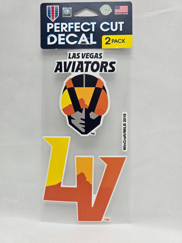 Las Vegas Aviators Perfect Cut Decal 2-Pack