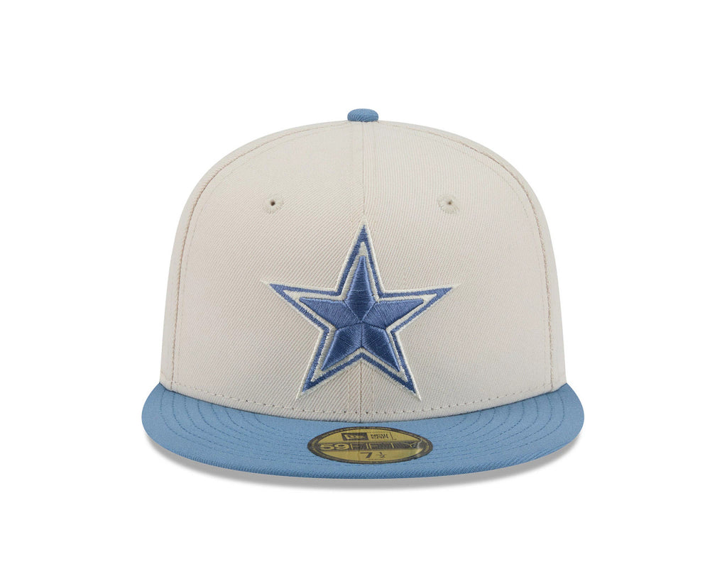Dallas Cowboys New Era 2 Tone Color Pack Faded Denim Blue / Light Beige 59FIFTY Fitted