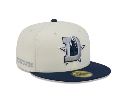 Dallas Cowboys Deceptor Chrome White New Era 59FIFTY Fitted Hat