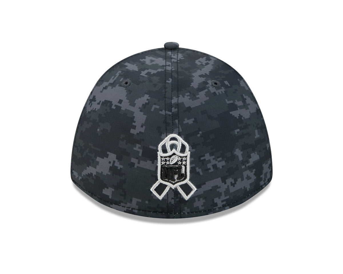 Dallas Cowboys New Era 2026 NFL Salute To Service 39THIRTY M-Crown Stretch Hat - Black