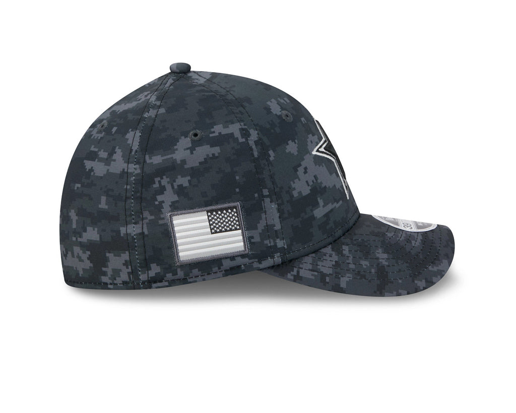 Dallas Cowboys New Era 2026 NFL Salute To Service 39THIRTY M-Crown Stretch Hat - Black