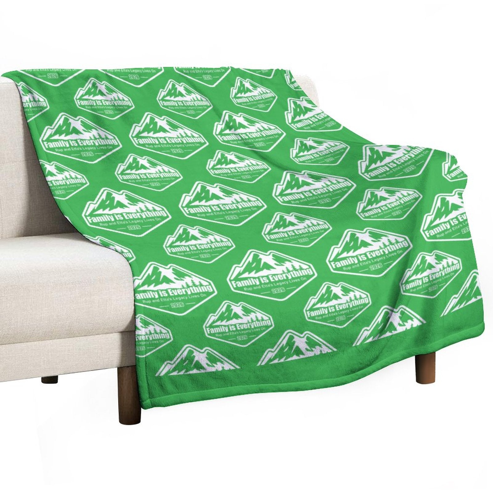 Family Reunion Flannel Blanket (One-sided Printing)-50"×60"