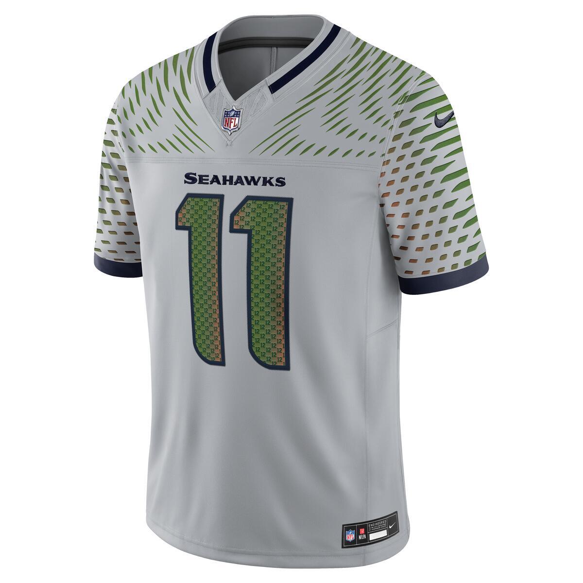 Jaxon Smith-Njigba Seattle Seahawks Nike NFL Rivalries Collection Stitched Limited Jersey - Gray