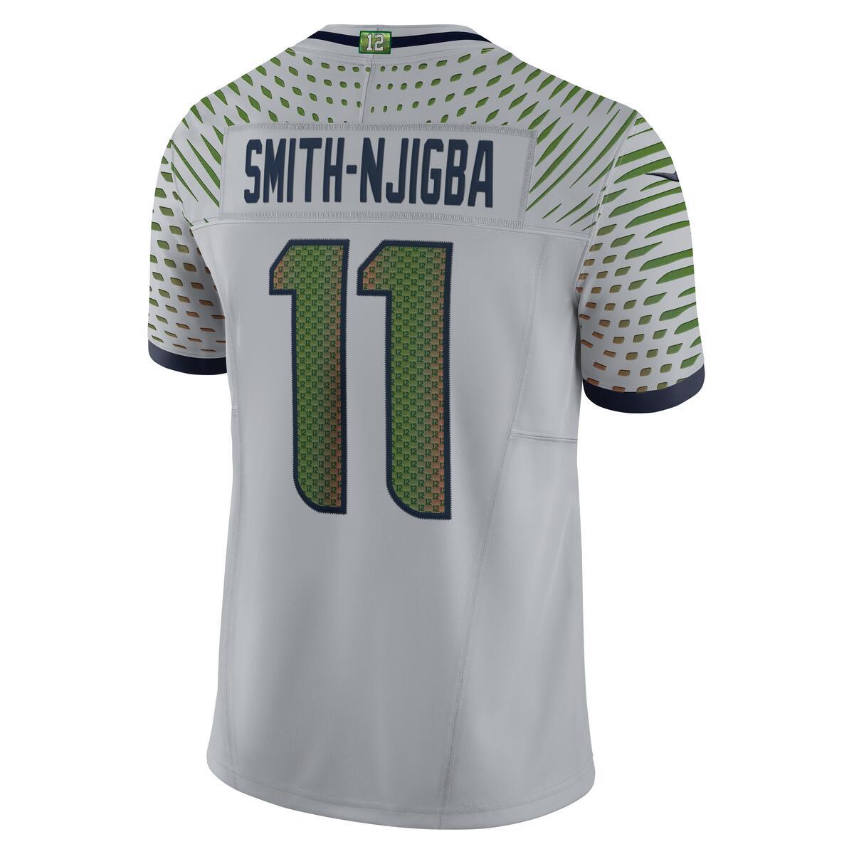 Jaxon Smith-Njigba Seattle Seahawks Nike NFL Rivalries Collection Stitched Limited Jersey - Gray