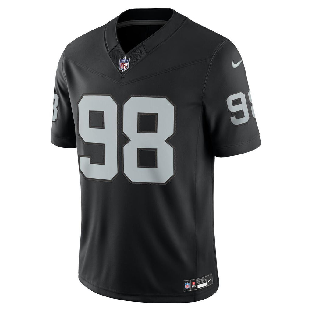 Maxx Crosby Las Vegas Raiders Nike NFL Team Vapor F.U.S.E. Stitched Limited Jersey Home - Black