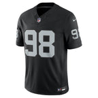 Maxx Crosby Las Vegas Raiders Nike NFL Team Vapor F.U.S.E. Stitched Limited Jersey Home - Black
