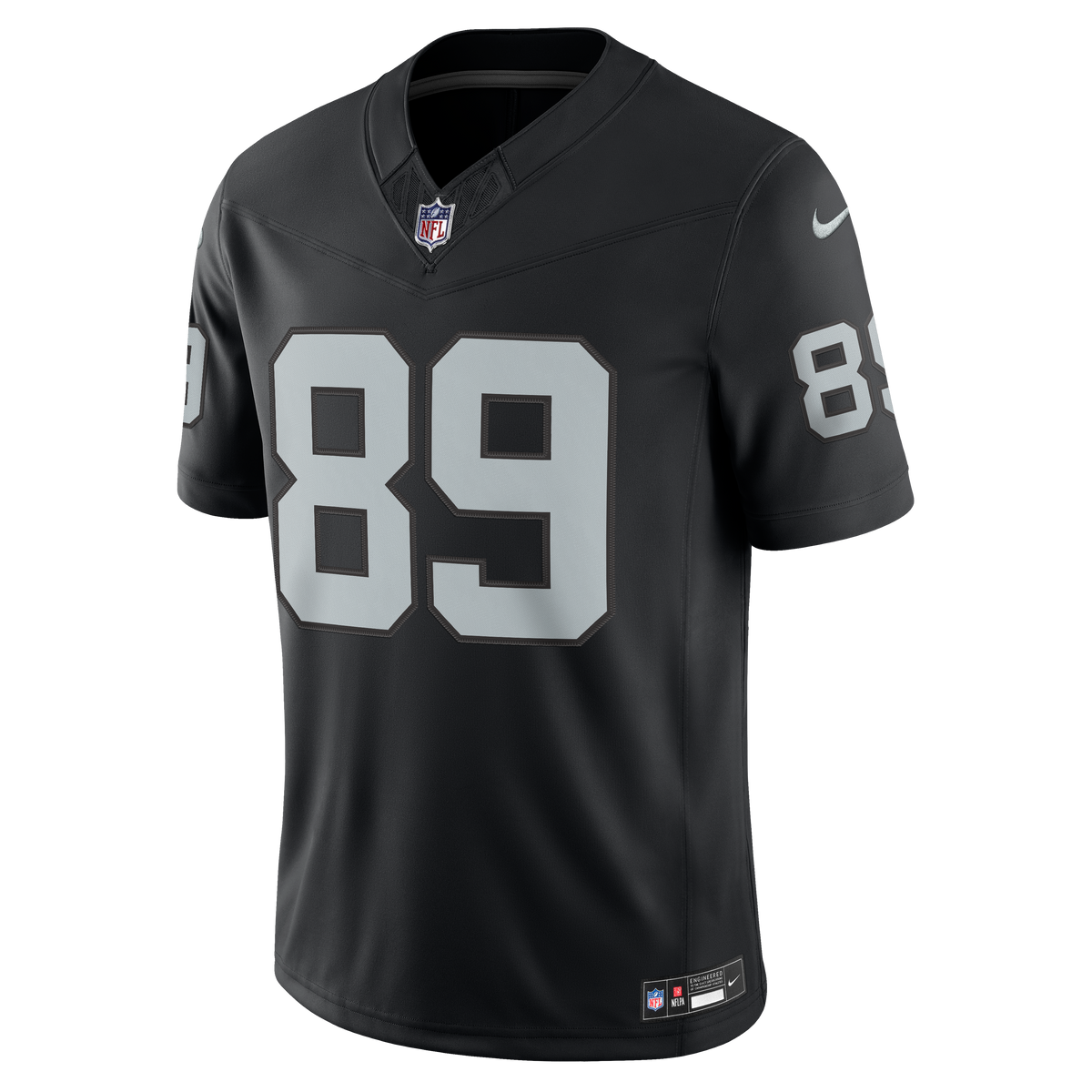 Brock Bowers Las Vegas Raiders Nike NFL Team Vapor F.U.S.E. Stitched Limited Jersey Home - Black