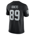 Brock Bowers Las Vegas Raiders Nike NFL Team Vapor F.U.S.E. Stitched Limited Jersey Home - Black