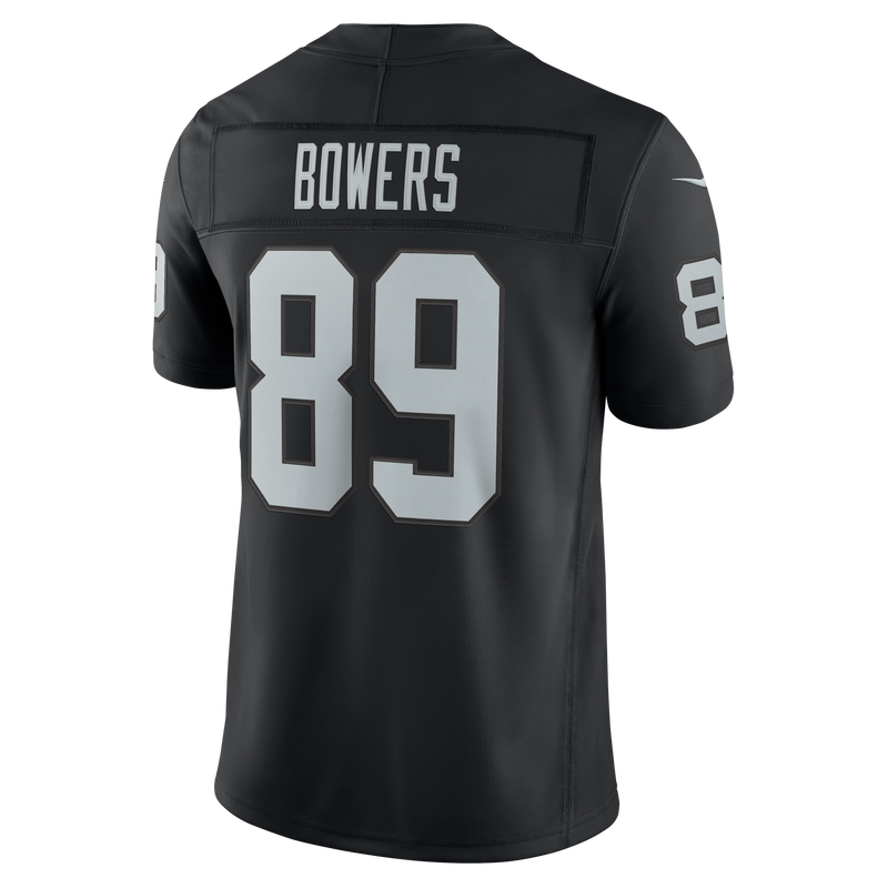 Brock Bowers Las Vegas Raiders Nike NFL Team Vapor F.U.S.E. Stitched Limited Jersey Home - Black