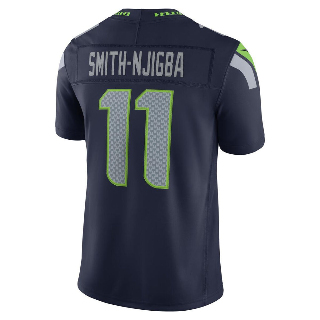 Jaxon Smith-Njigba Seattle Seahawks Nike Alternate Vapor F.U.S.E. Stitched Limited Jersey Home - Navy