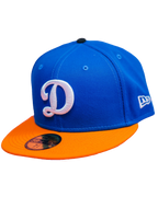 MLB Los Angeles Dodgers New Era 59-Fifty Palette Blue/ Dim Orange - Gray UV