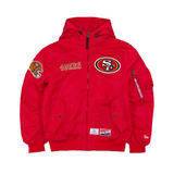 NFL Alpha Industries L-2B Hooded Bomber Jacket