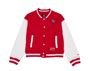 Women's New Era  NFL Fleece Full-Snap Varsity Jacket