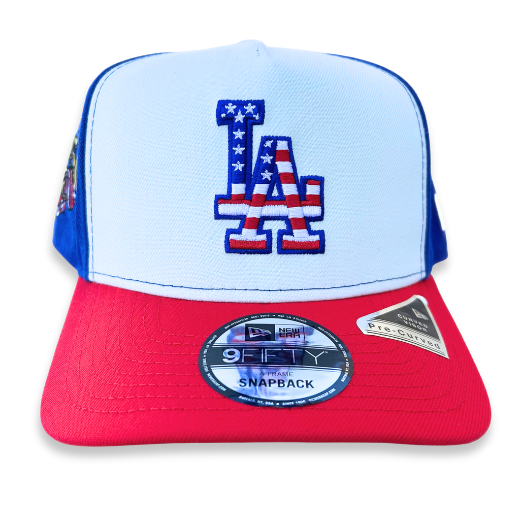 Los Angeles Dodgers New Era Multi Colored USA 250th 9FIFTY A-Frame Snapback