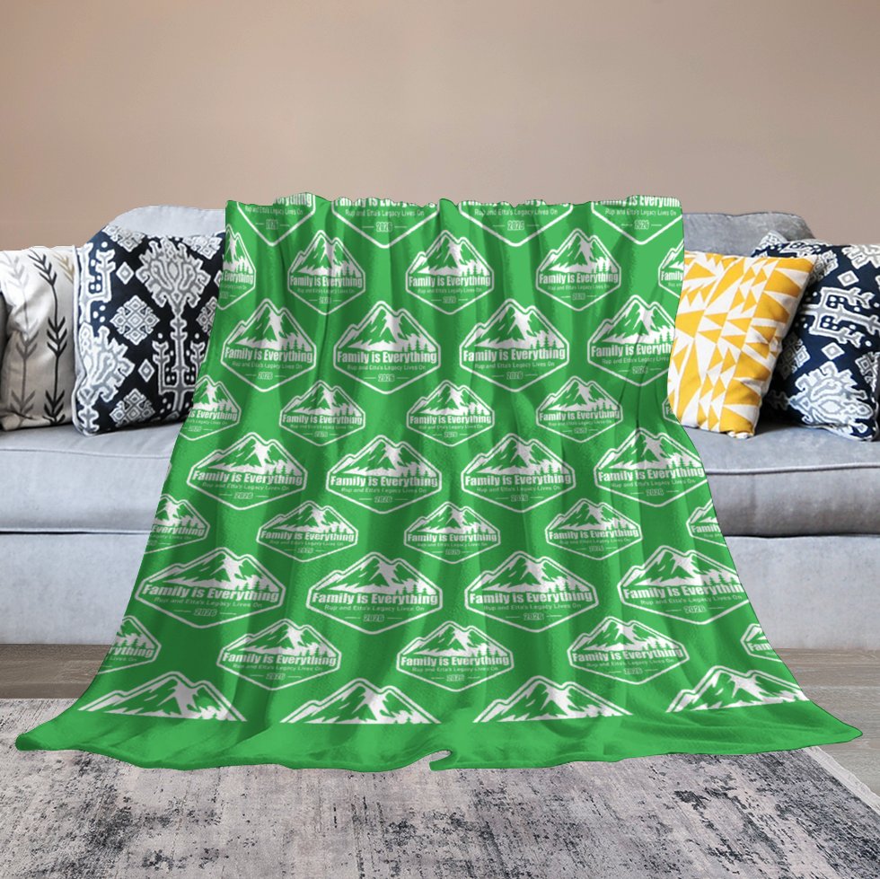 Family Reunion Flannel Blanket (One-sided Printing)-50"×60"