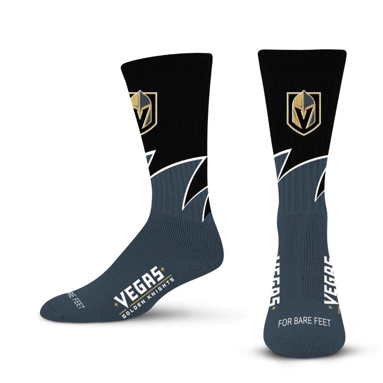 NHL Men's Black Knights Wave Socks