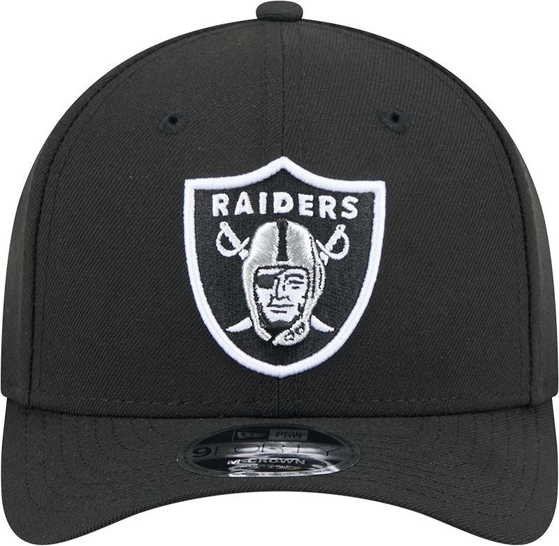 Las Vegas Raiders NFL New Era Men's 9FORTY Black Snapback Hat