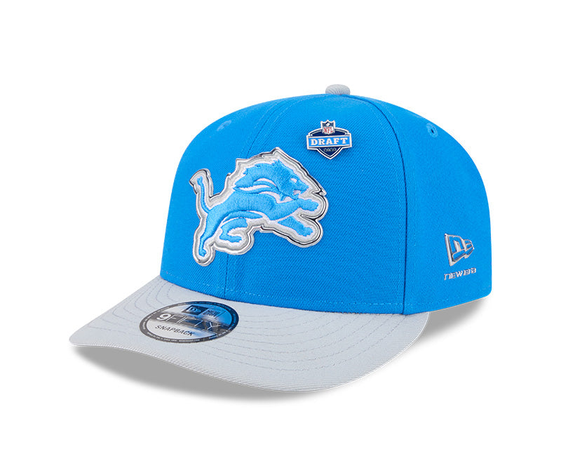 New Era 2026 NFL Draft On Stage Pre-Curved 9FIFTY Snapback Hat Lions