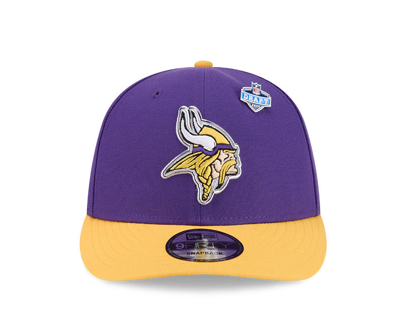 New Era 2026 NFL Draft On Stage Pre-Curved 9FIFTY Snapback Hat Vikings